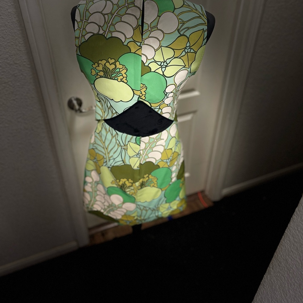 Sam n’ Addie Floral Green and Blue Women's Vintage Dress - offers considered